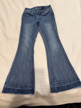 Grace Medium Blue High-Rise Flare Jeans